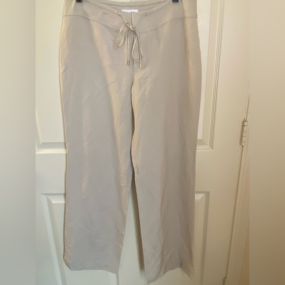 Calvin Klein Linen Pants SIZE 6 NWT - Picture 4 of 6